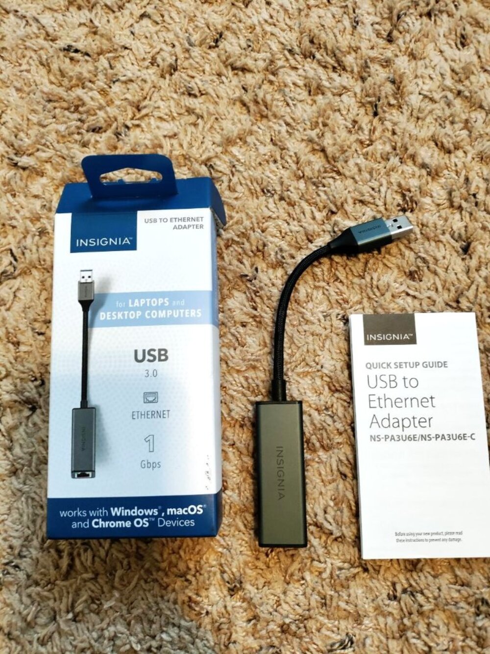Brand new USB to ethernet adapter